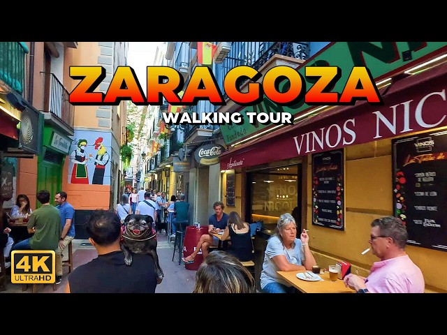 ZARAGOZA 2024 en una TARDE (Walking Tour)🔸ESPAÑA 4K 🇪🇦