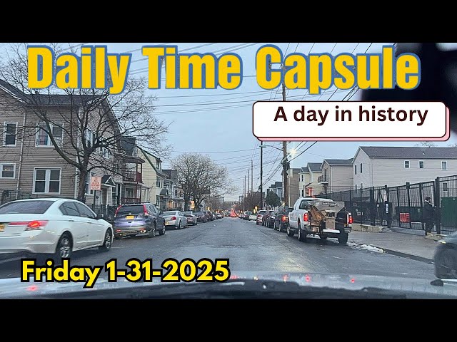 1-31-25 Daily time capsule #bergencounty #history #nycnews #passaiccounty #paterson #news #driving