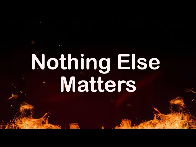 Metallica: Nothing Else Matters (Lyrics) - Best Classic Rock Songs 70s 80s 90s 🔥Queen, Guns N' Roses