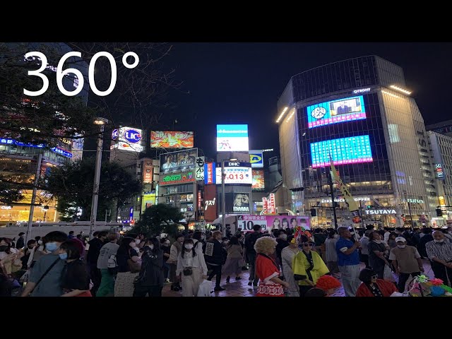 Walking in Shibuya, Tokyo Japan, October [360°]