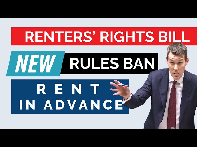 New rules ban rent in advance: Renters Rights Bill