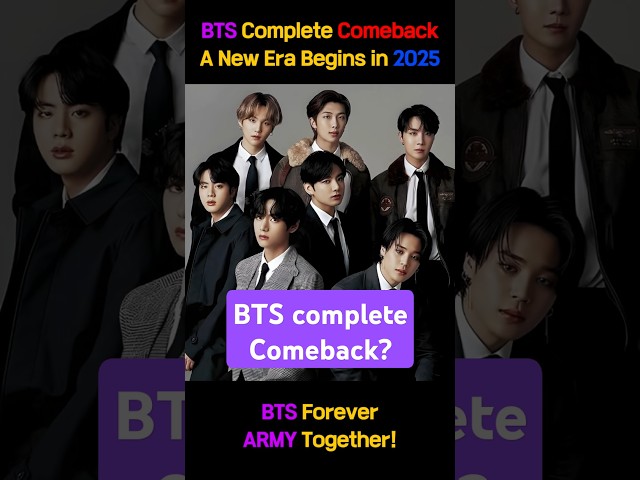 BTS Complete Comeback! A New Era Begins in 2025 – A Must-Watch for K-POP Fans #kpop #bts #jin #jimin