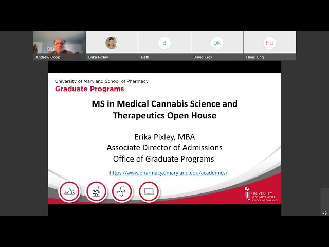 MS in Medical Cannabis Science and Therapeutics Virtual Information Session Jan 2022