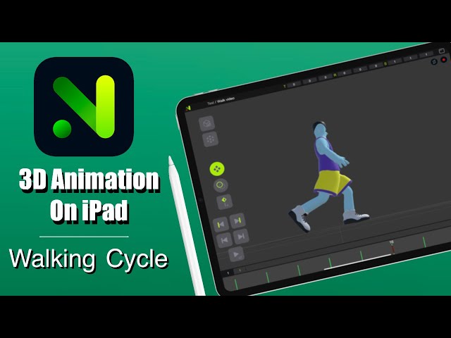 Learn the walking cycle in less then 10 minutes - using Naomi animation on ipad