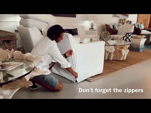 Watch how EASY it is to put on a new slipcover!