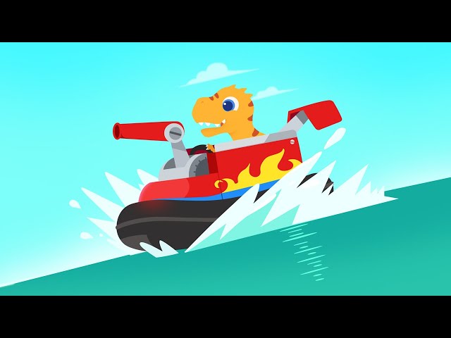 Dinosaur Patrol Boat 🚤- Urgent Sea Rescue  | Kids Learning | Kids Games | @Yateland