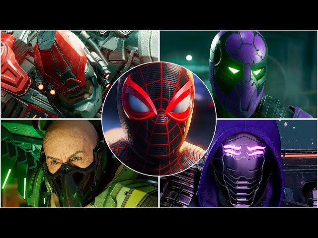 Marvel's Spider-Man Miles Morales - All Bosses & Epic Fights with Cutscenes | Full Gameplay 4K 60FPS