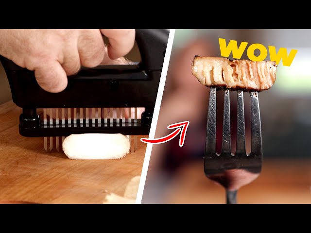 I tried a MEAT Tenderizer on a Mushroom and THIS Happened!