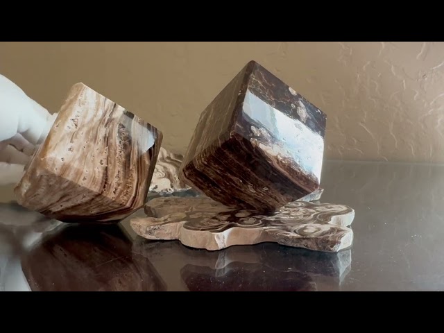 Chocolate Calcite Balancing Square | NWT #homedecor #stonedecor #fathersday