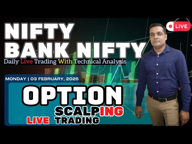 NIFTY50 & BANK NIFTY LIVE TRADING | 03 FEB 2025 | #nifty50 #banknify #livetrading #biswajittradelive