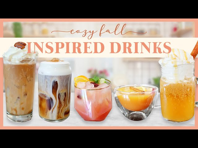 10 COZY FALL DRINK RECIPES | Starbucks Dupes. Coffee. Tea. Hot Cocoa & More.