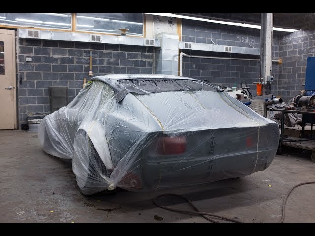 Carbon fiber roof skin DIY on the 240z Datsun (ep 3)