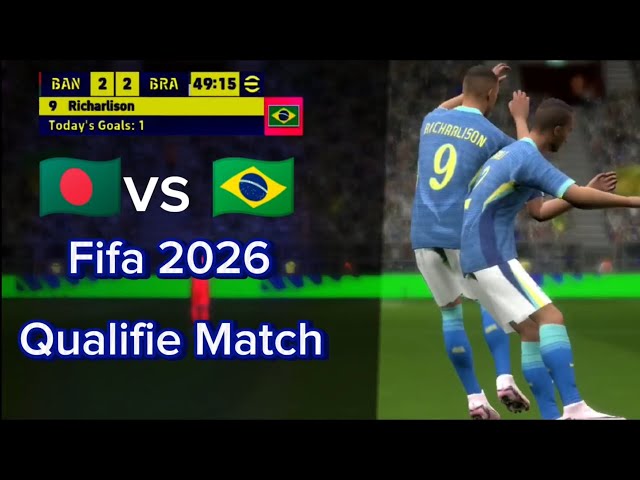 Brazil Vs Bangladesh Qualifie Match For Fifa 2026 Highlight #efootball