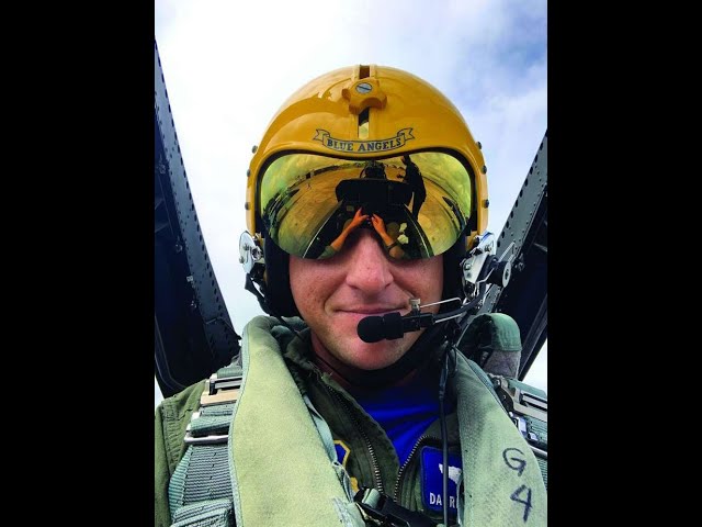 Cockpit view of Blue Angels flight