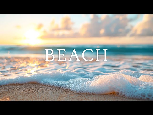 Beautiful Relaxing Music - Ocean waves and sounds Piano music - Helps you stop thinking #24