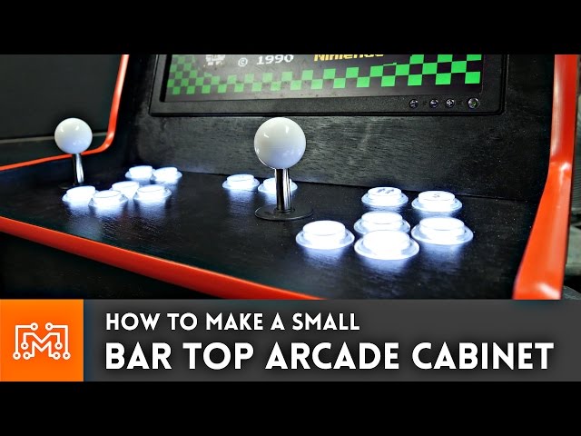 Bar Top Arcade Cabinet with a Raspberry Pi (from a single sheet of plywood)// How-To