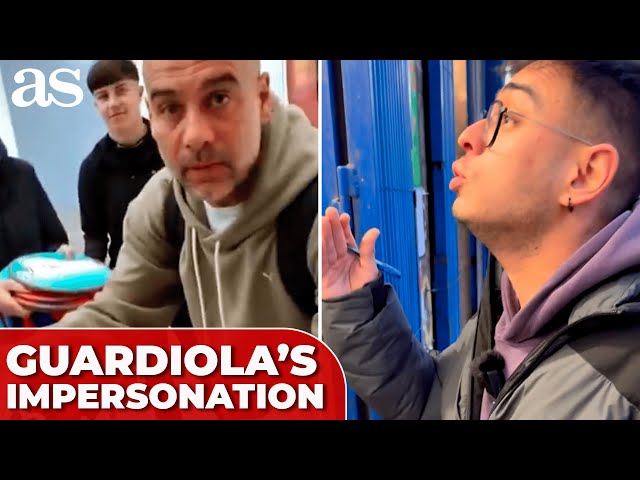 GUARDIOLA impersonation takes the INTERNET by storm as man hilariously scolds AUTOGRAPH HUNTERS