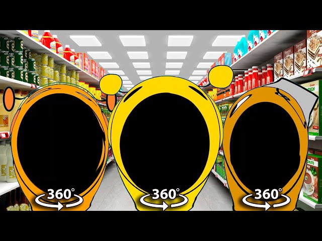 Pop Incredibox Sprunked (Sprunki) - Supermarket in 360° Video | VR / 8K