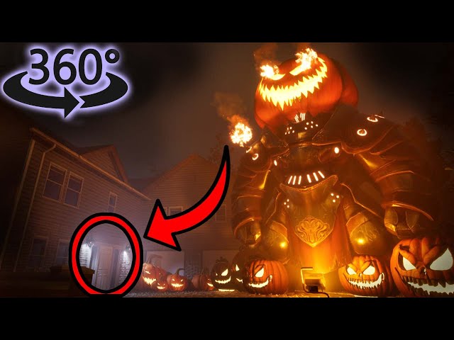 360° VR Halloween 🎃 💀 (pumpkin monster)