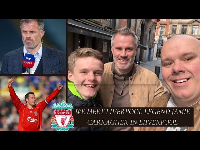 WE MEET LIVERPOOL FC LEGEND JAMIE CARRAGHER IN LIVERPOOL.