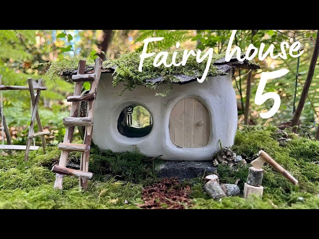 Fairy house 5 - made of natural & recycled materials