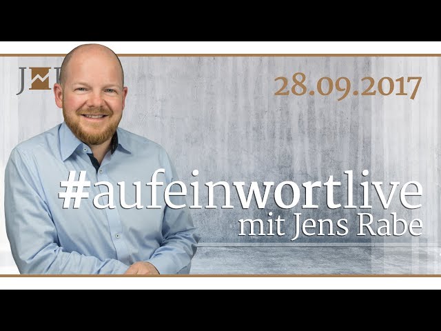 #aufeinwort Jens Rabe LIVE