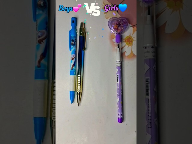 Boy's vs Girl's💕 cute stationery✨️#asmr#stationery #ytshorts#ytviral#shorts#love #boysvsgirls#viral