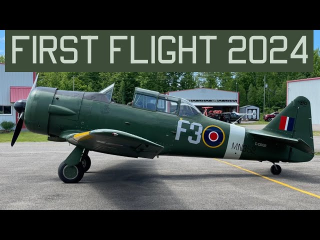 First Harvard Flight of 2024 | T-6 Harvard Texan C-GBQB