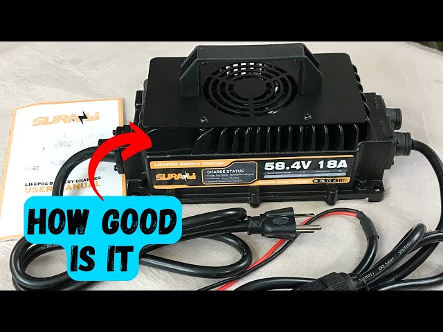 Test and Review the Suraziki 58.4V 18A LiFePO4 Battery Charger