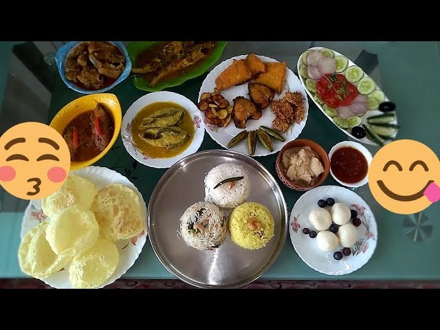 Jamai Shashthi Special Thali recipes- Bengali Thali - Veg N