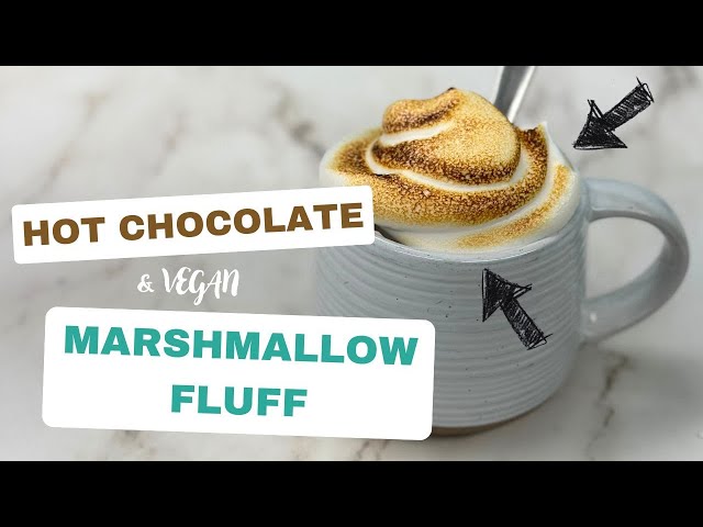 Hot Choc with Vegan Marshmallow Fluff | Sugar-Free/Low Carb Options