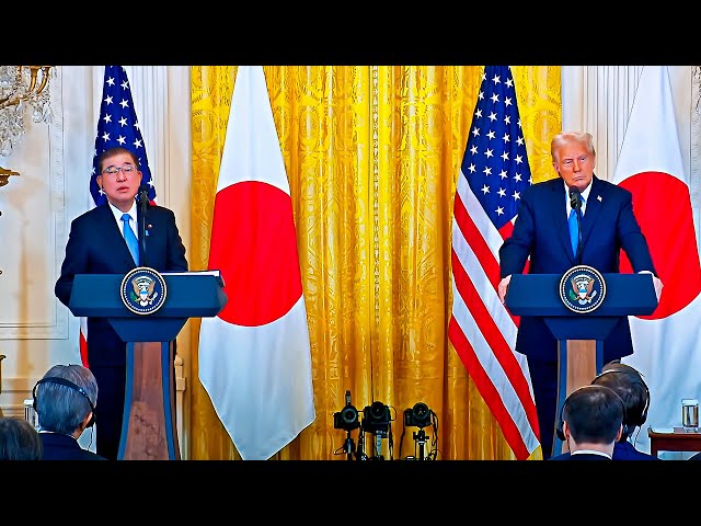 President Trump Meets JAPAN'S Prime Minister Shigeru Ishiba For Press Conference Today