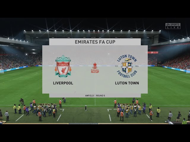 FIFA 23 Liverpool VS Luton Town Emirates  FA CUP Round 5 Full Match & Gameplay at Anfield  PS5™