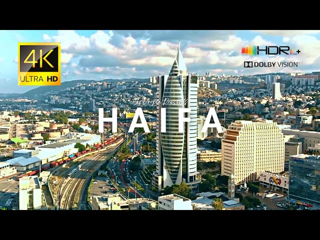 Haifa City, Israel 🇮🇱 in 4K ULTRA HD HDR 60FPS Video by Drone