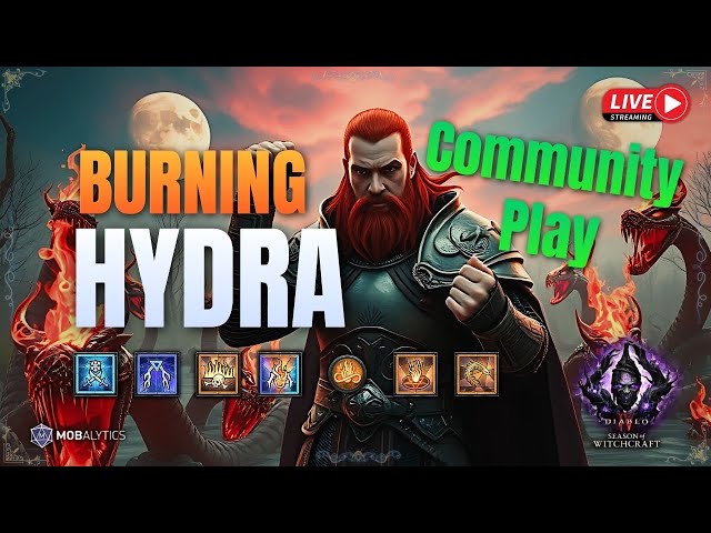 [Diablo 4] Burning Hydra Sorceress || Community Play || Season 7 || Part 4