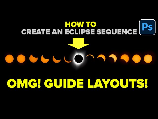 How to build eclipse sequence in Photoshop 2024