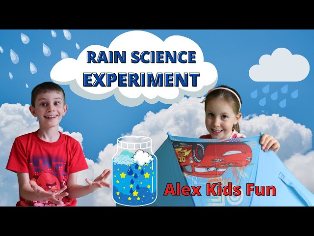 EASY SCIENCE for kids at HOME (Rain science experiment)