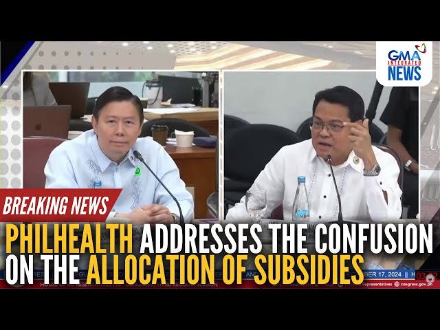 PhilHealth addresses the confusion on the allocation of subsidies | GMA Integrated News