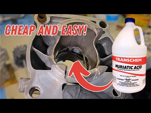 How To EASILY Remove Melted Piston From Your 2 Stroke Cylinder! [REMOVING PISTON TRANSFER]