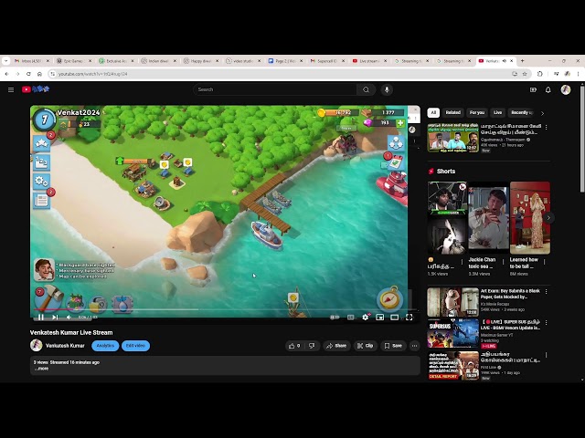 Venkatesh Kumar Live Stream (01) Live Strem Testing With BoomBeach