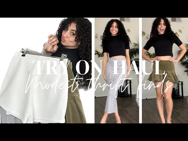 Try on thrift haul! ♡ Modest(ISH) edition. Got some GOOD summer pieces to play with :)