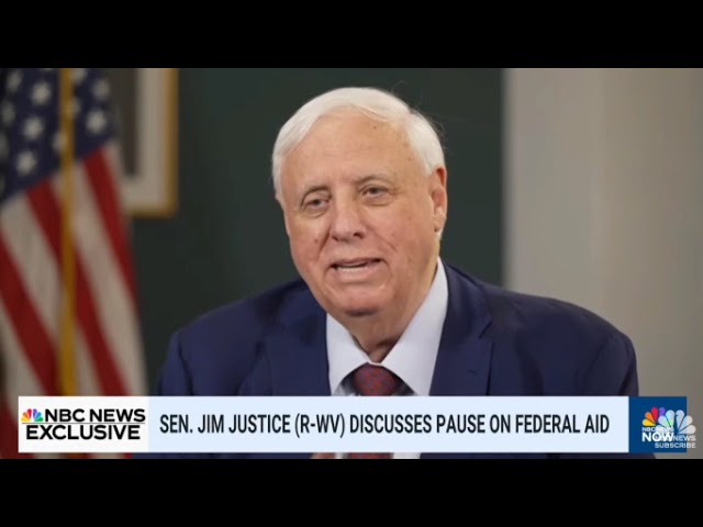 Senator Jim Justice provides exclusive interview with NBC News