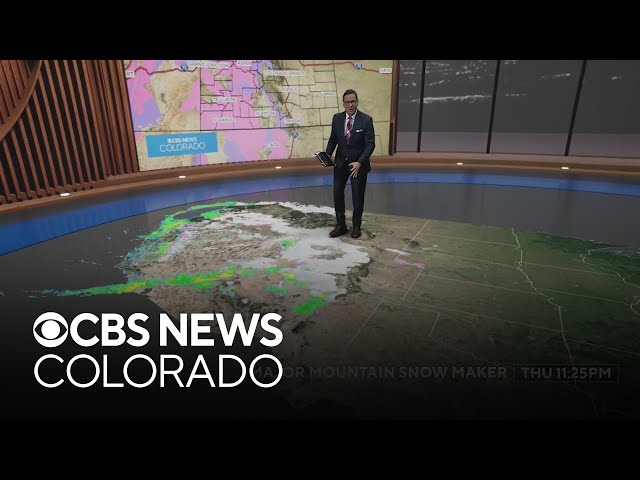 Big snow maker flowing into Colorado