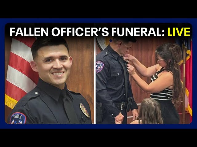 LIVE: Funeral for Terrell Police Officer Jacob Candanoza | FOX 4