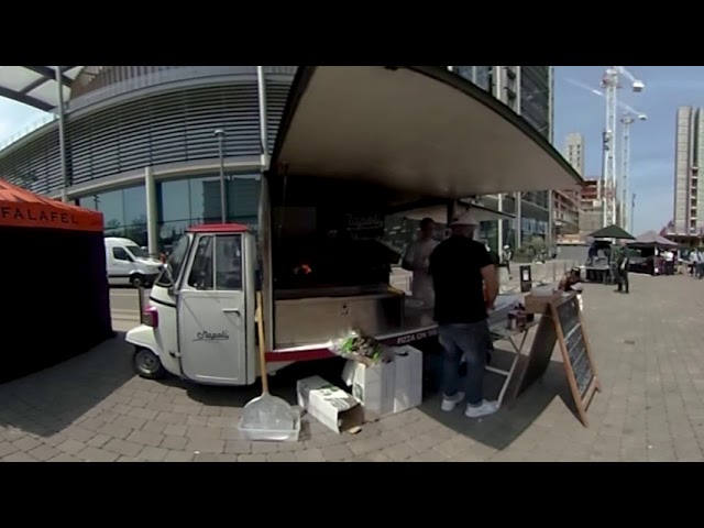 360 video of Wembley Park food market