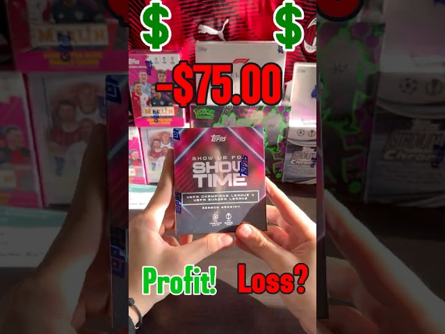 Opening A $75 Box of Football/Soccer Cards! Profit or Loss season 1 #cards #topps #panini #soccer