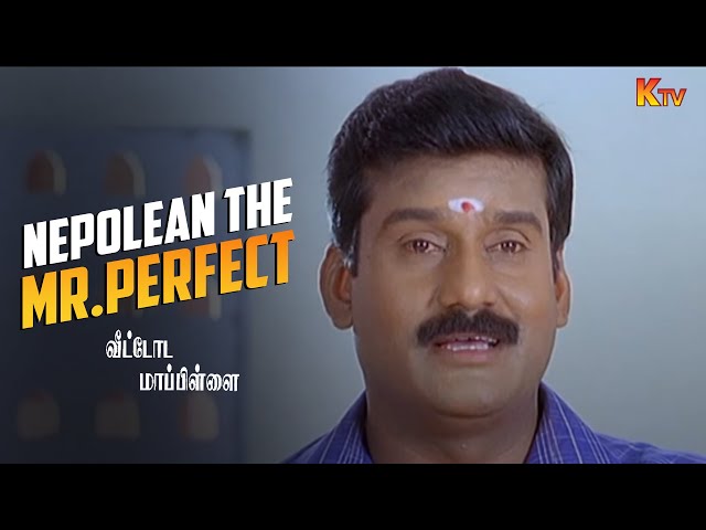 The Meaning of Nallavan..! | Veettoda Mappillai Movie Scene | Napoleon | Roja | KTV