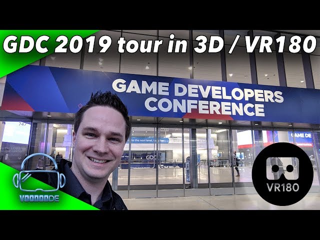 GDC 2019 tour in VR180 3D 5.7K (uncommented) [Insta360 Evo][Virtual Reality]