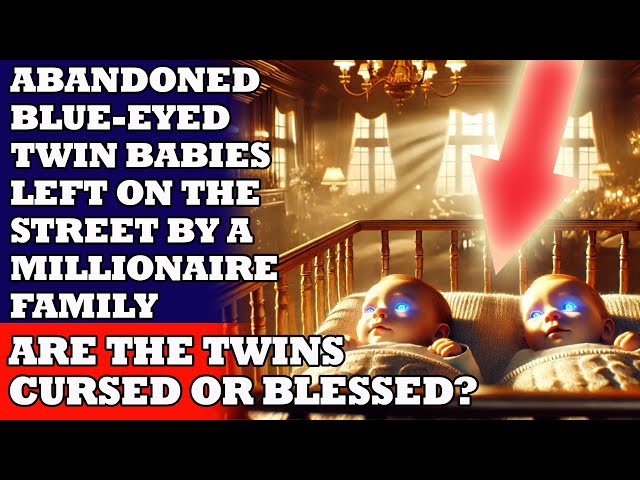 Abandoned Blue-Eyed Twin Babies Left on the Street by a Millionaire Family. Life stories.