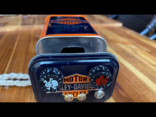 Unboxing Two Great Sounding Harley Davidson Coffee Can 3 String Guitars